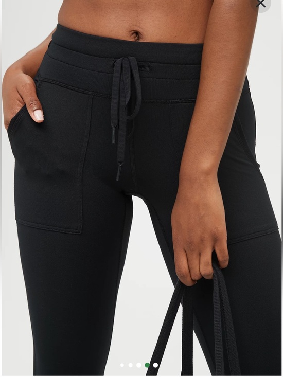 aerie Pants - OFFLINE by Aerie Warmup Drawcord Leggings - Size Large - Color True Black